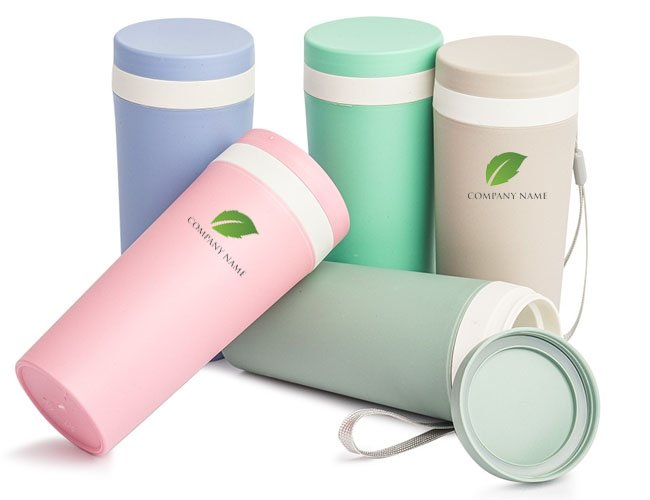Copo Fibra de Bambu 350ml Personalizado