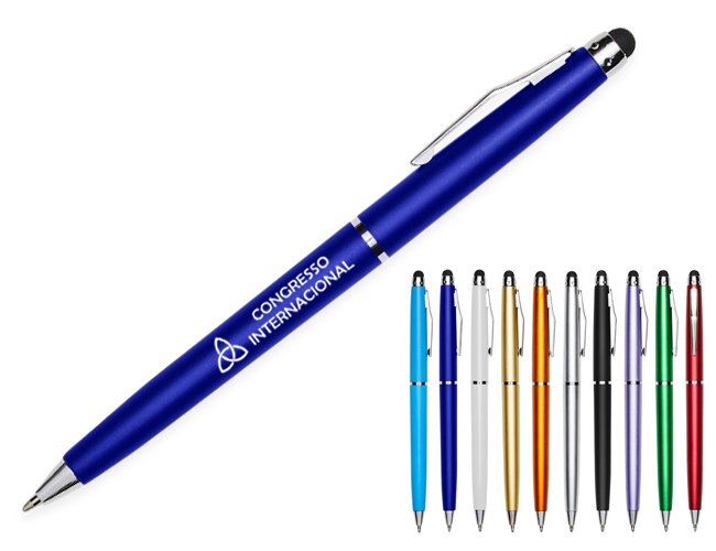Caneta Plstica Touch - ponta 1.0 mm Personalizada