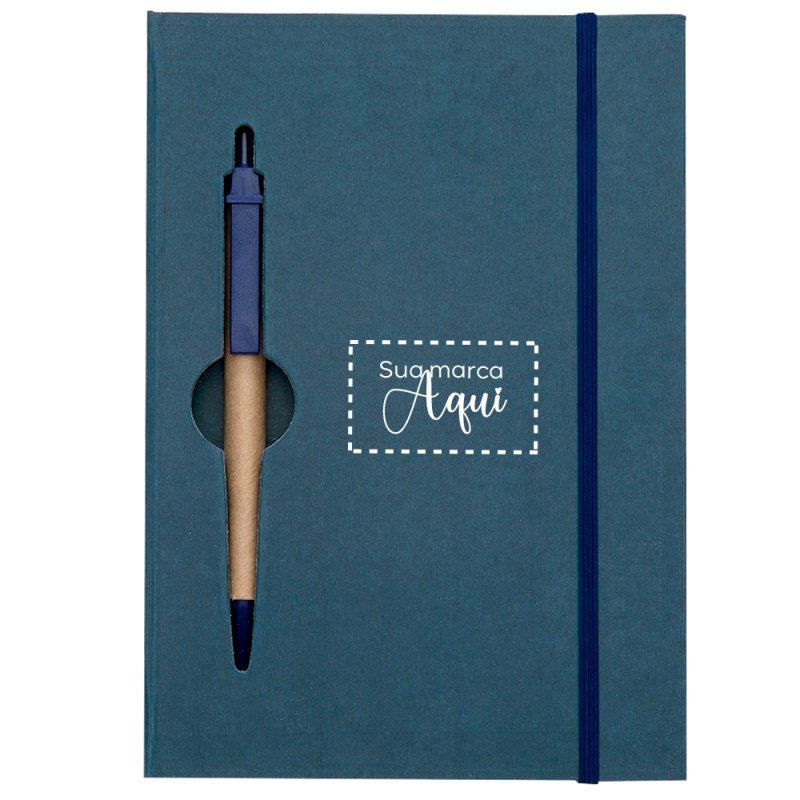 Bloco de Anotaes Ecolgico com Caneta Personalizada