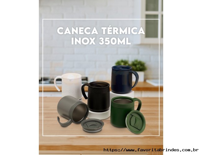 Caneca Trmica Inox 350ml Personalizada