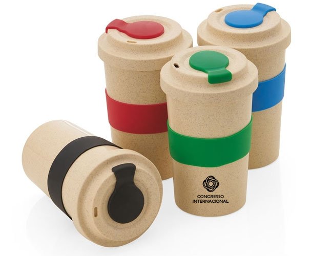 Copo Fibra de Bambu 450ml Personalizado