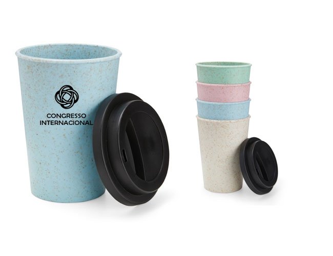 Copo Fibra de Arroz 450ml Personalizado