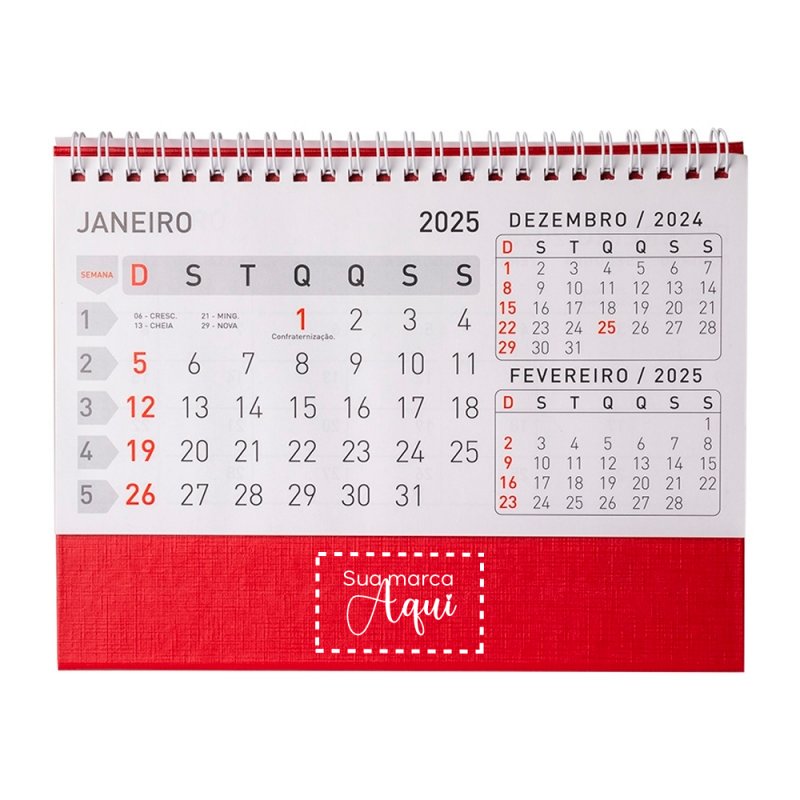 Calendrio de Mesa 2025 Personalizado