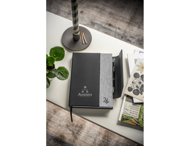 Agenda A5 em PU (58% reciclado)