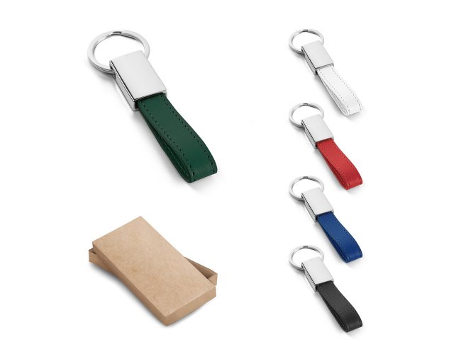 Chaveiro em metal e PU Personalizado