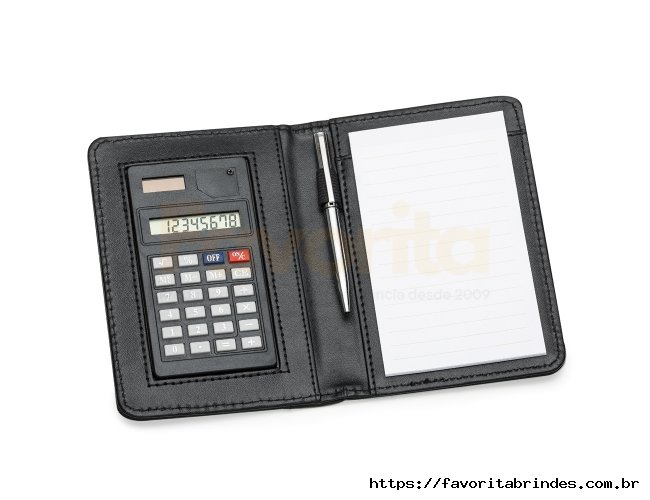 Bloco de Anotaes com Calculadora e Caneta Personalizado