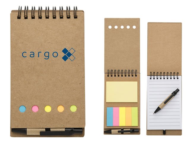 Bloco de anotações com caneta promocional personalizados para eventos