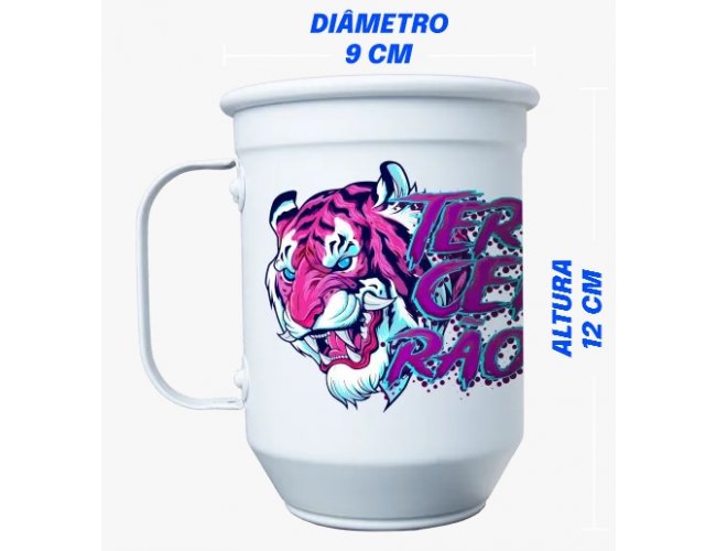 Caneca de Aluminio 600 ml Personalizada