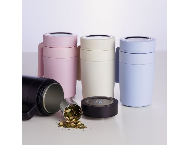 Caneca Térmica Inox 500ml com Display LED Personalizada