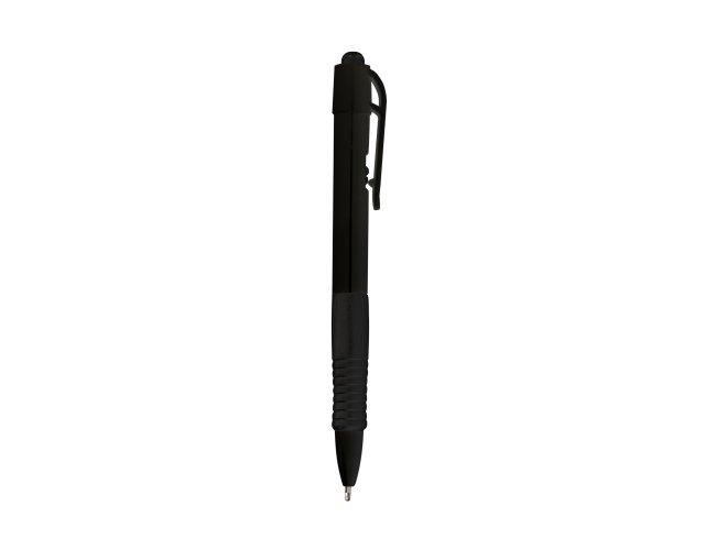 Caneta Plstica com Carga Preta Personalizada