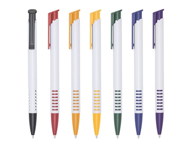 caneta plástica promocional personalizada co11
