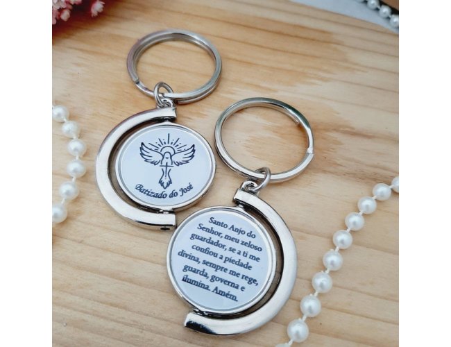 Chaveiro Giratório Em Metal