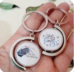 Chaveiro Metal Giratrio Personalizado