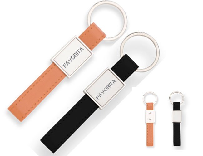 Chaveiro em couro promocional personalizado para eventos