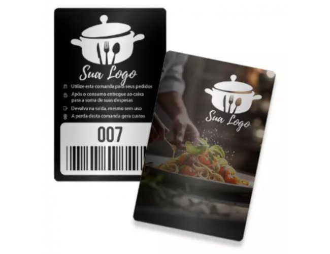 COMANDA EM PVC PERSONALIZADA