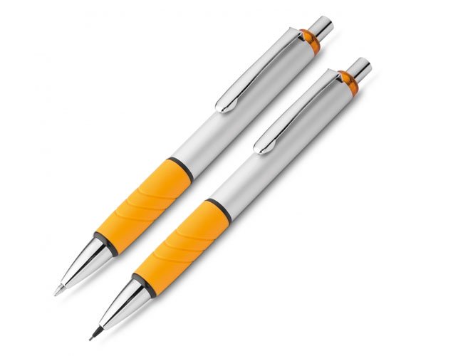 conjunto caneta e lapiseira em metal personalizado - as05