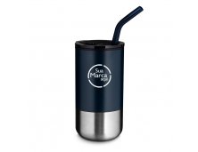 Copo Inox com Canudo 500ml Personalizado