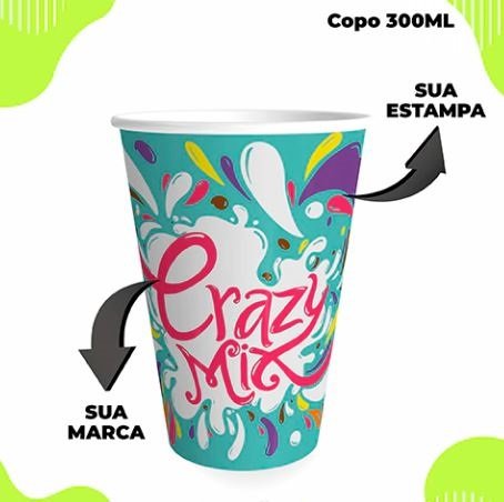 Copo de Papel Personalizado 300ml