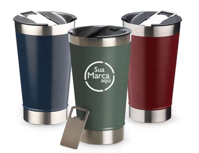 Copo Trmico 500ml com Abridor Personalizado