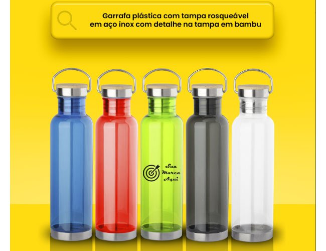 Garrafa squeeze plstico 800ml Personalizada