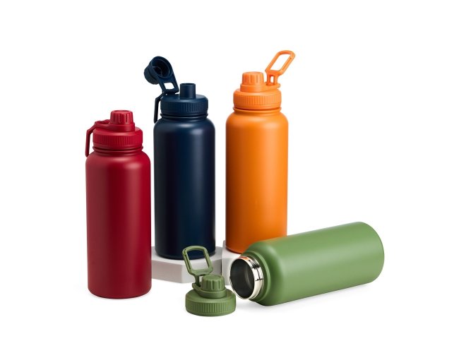 Garrafa Trmica Inox Com Capacidade Mxima de at 1 litro.