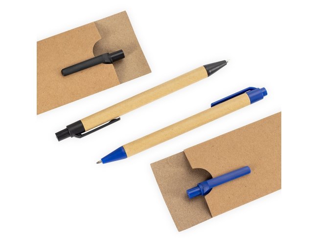 Kit Ecol�gico Caneta e Lapiseira Papel�o Personalizado