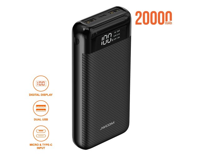 Power Bank Carregador porttil 20.000mAh