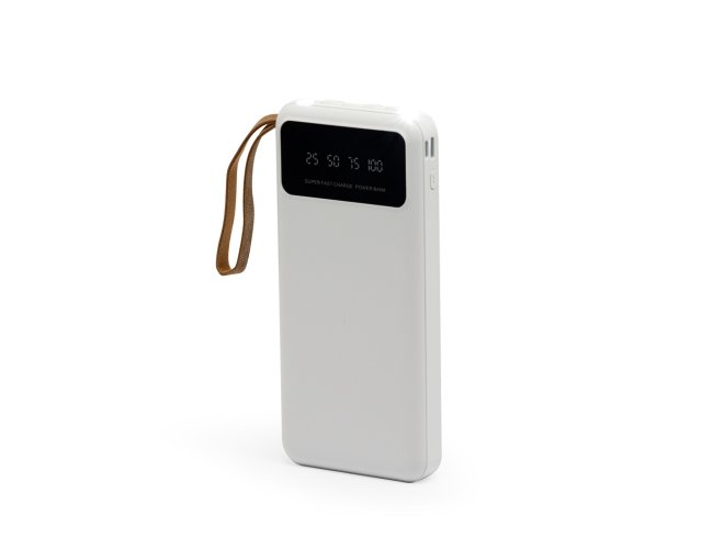 Power Bank 10.000mAh com Lanterna e Multissadas Personalizada