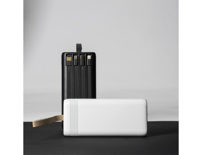Power Bank 20.000mAh com Lanterna e Multissadas